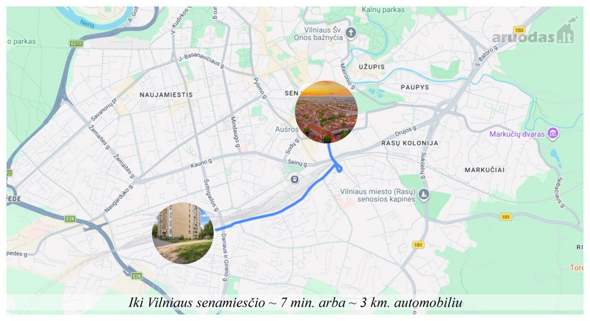 Nuomojamas 2 Kambarių Butas Su Atskira - nuotraukos Nr. 19