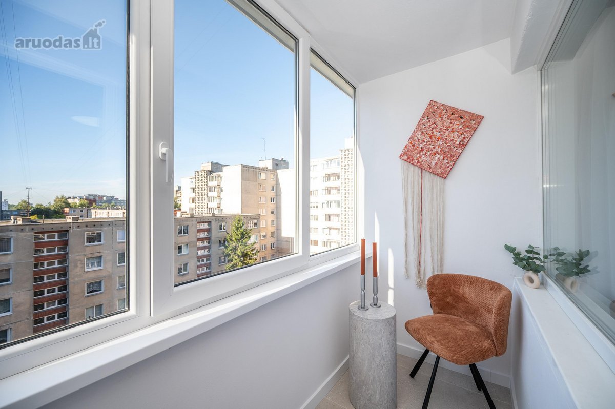 50,75 m²  3 kambariai  6/9 aukštas  balkonas  - nuotraukos Nr. 15