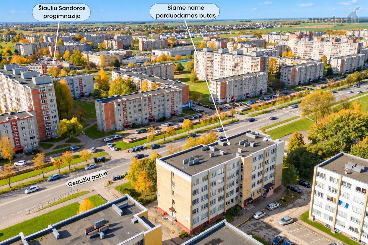 Parduodamas 1 kambario butas bendrabučio tipo - nuotraukos Nr. 2