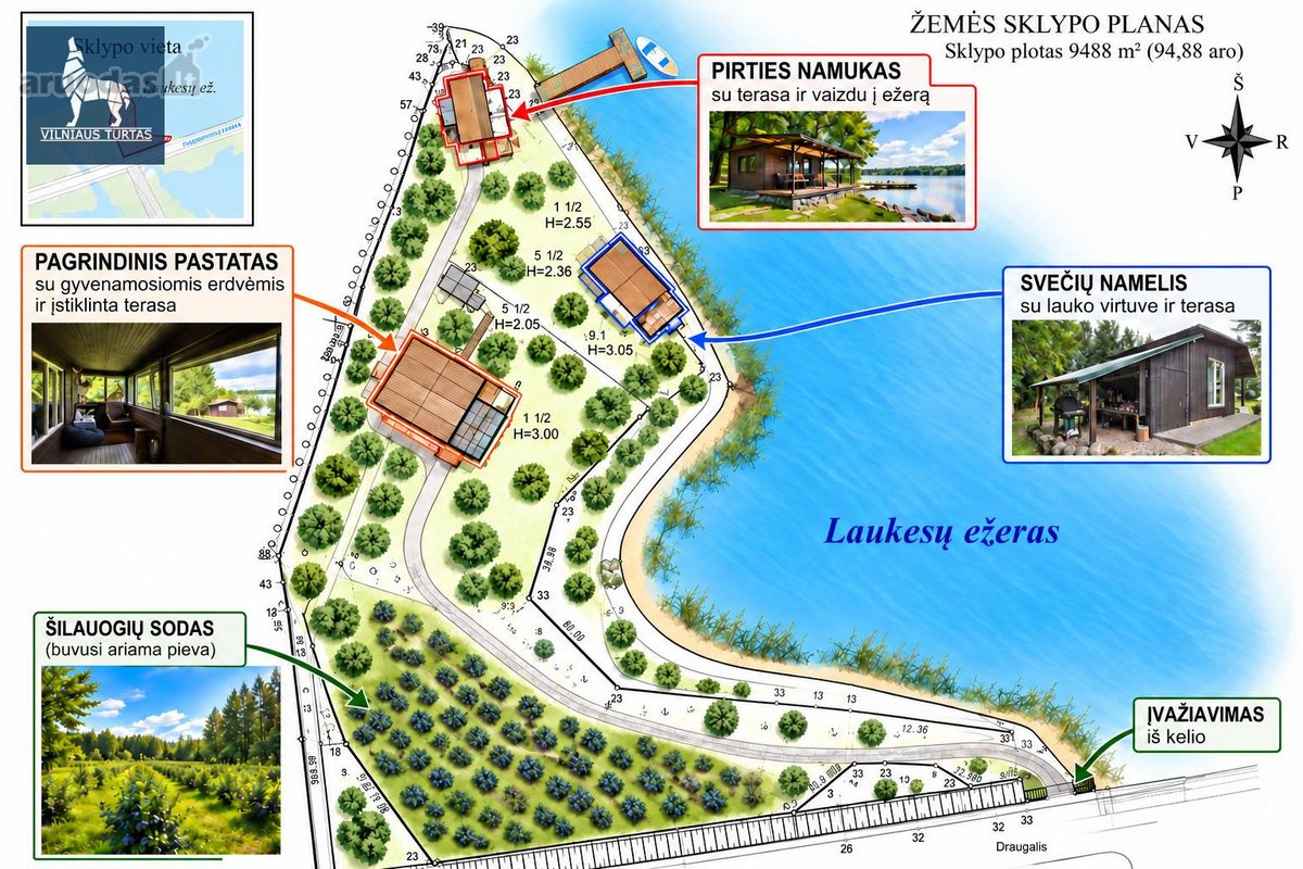 Parduodama Sodyba Su 267 M Laukesų Ežero - nuotraukos Nr. 38