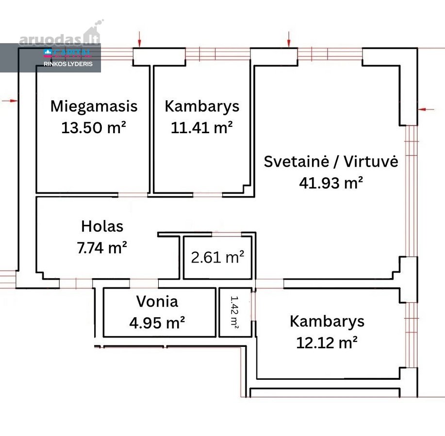 Parduodamas Erdvus, Kokybiškai Įrengtas 4 - nuotraukos Nr. 49