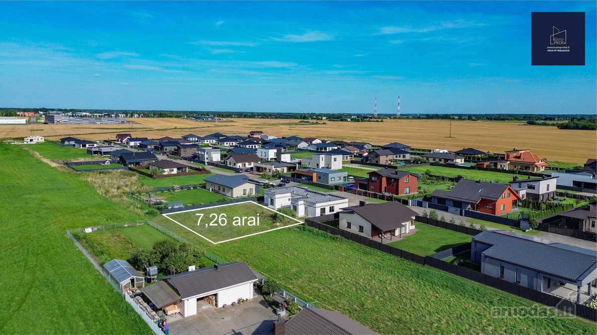Parduodamas 7,26 arų namų valdos sklypas - nuotraukos Nr. 2