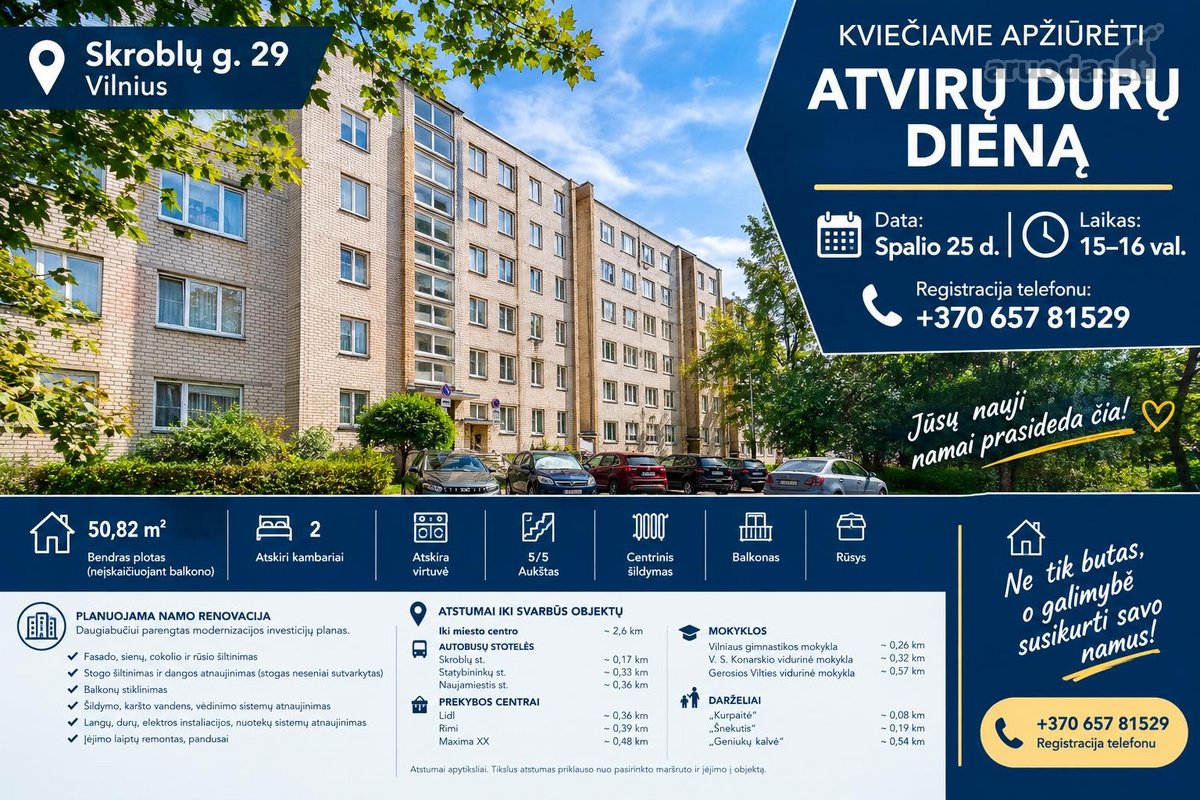 Butas Su Vizija – Žaluma Pro Langus, Mūrinis - nuotraukos Nr. 2