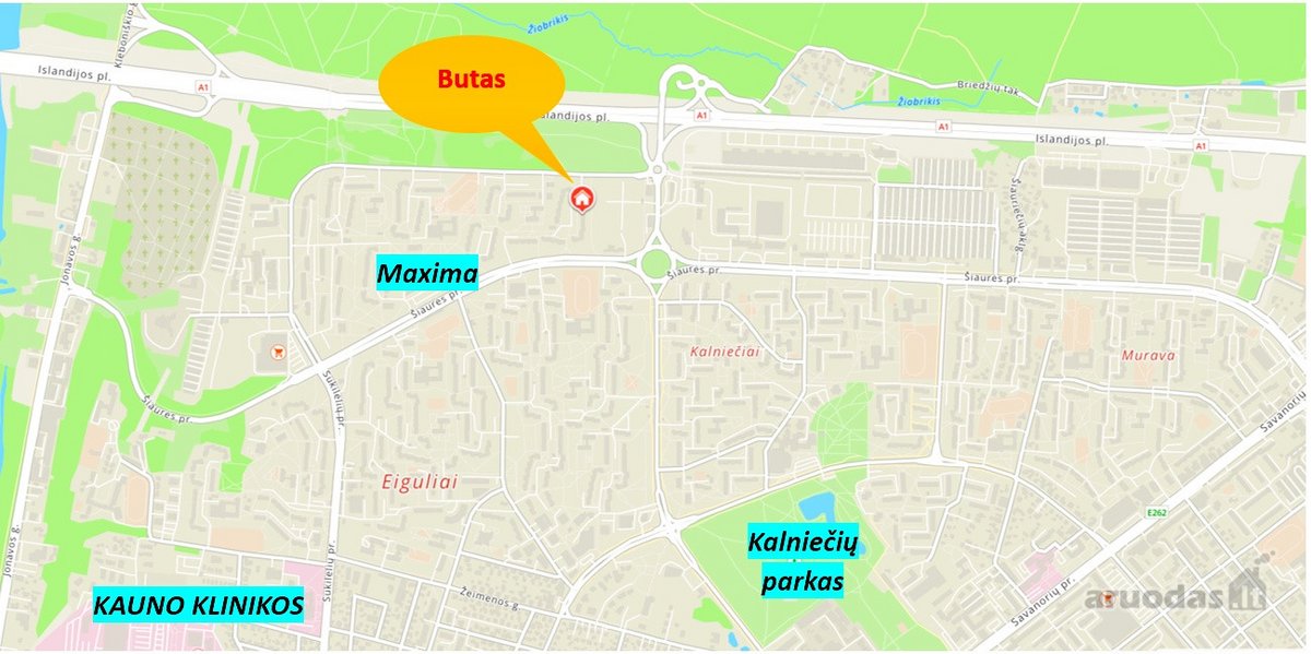 Nuomojamas įrengtas 2 kambarių butas - nuotraukos Nr. 16