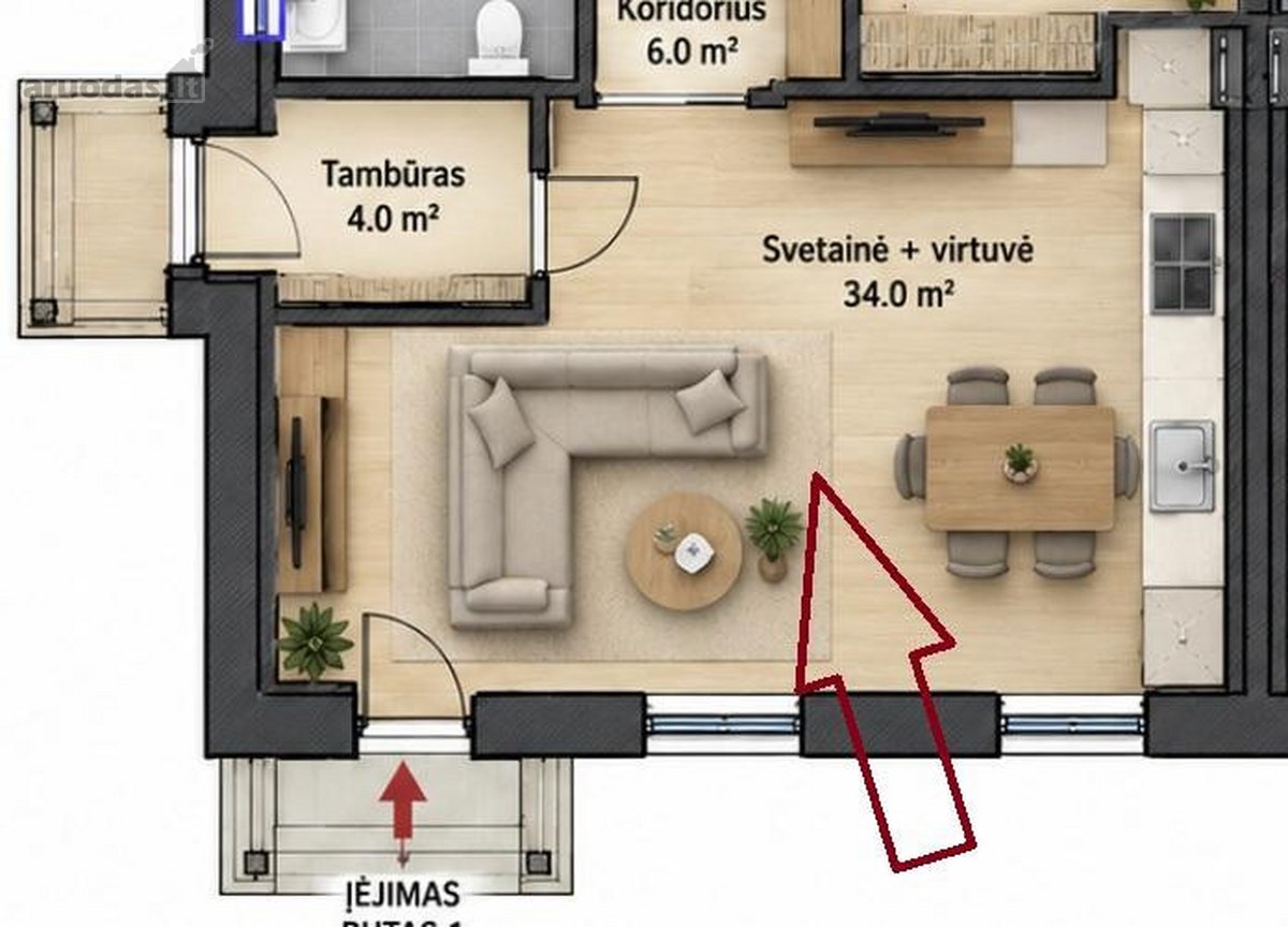 Tai investicinis projektas. Parduodamas - nuotraukos Nr. 3