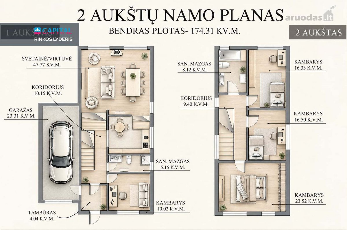 Parduodamas erdvus ir labai kokybiškas namas - nuotraukos Nr. 43
