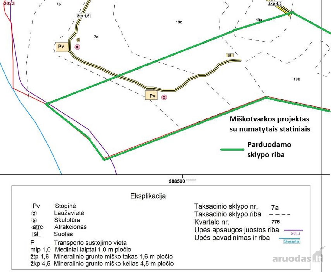 Parduodami apie 82 arų ploto sklypai Malūno g - nuotraukos Nr. 19