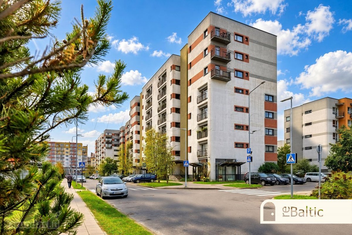 Trijų kambarių butas naujame name Šiaurės - nuotraukos Nr. 3