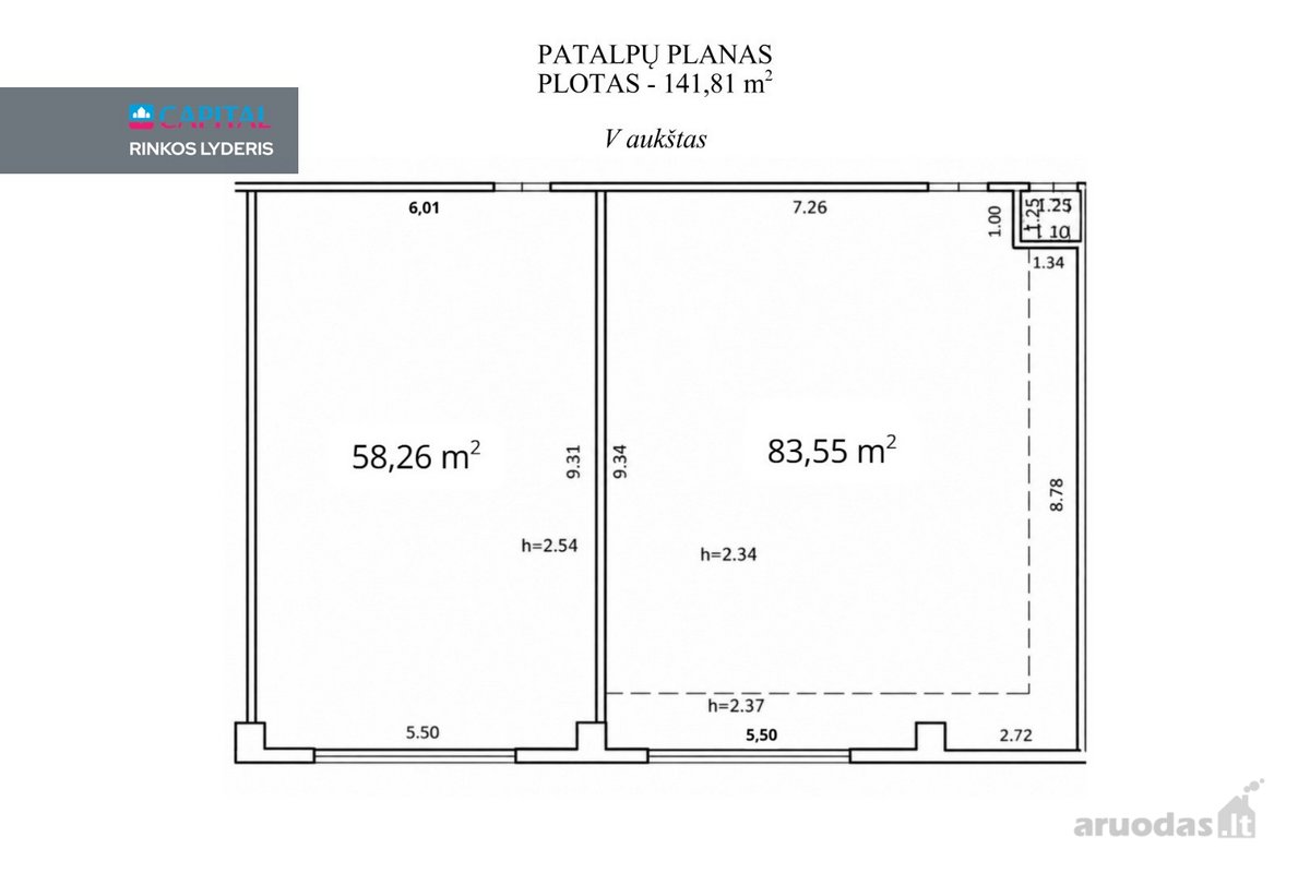 Nuomojamos 81,54 - 141,81 Kv.m. Patalpos - nuotraukos Nr. 15