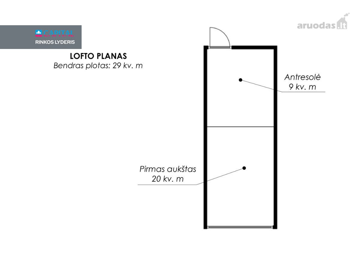 Nuomojamas Pilnai Įrengtas Loftas Patogioje - nuotraukos Nr. 16