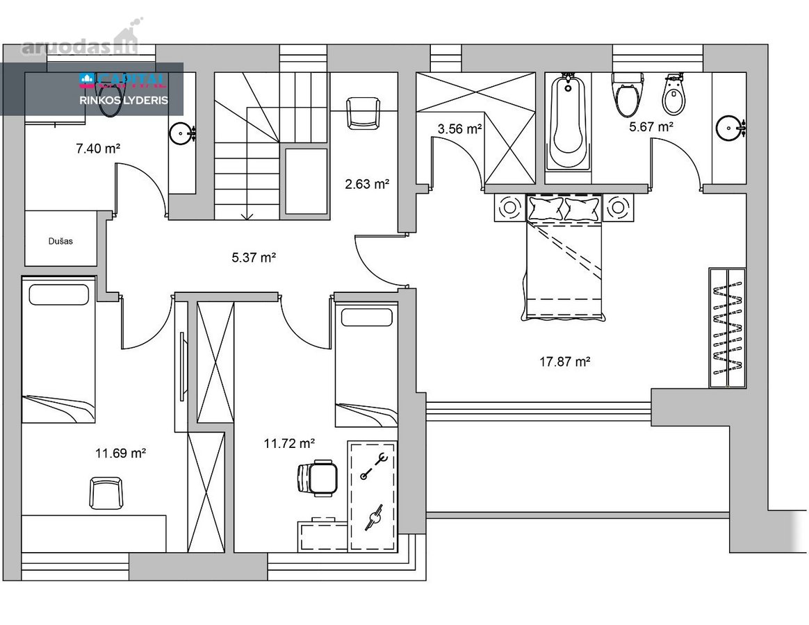 Parduodamas 133.03 m² namas su 2,58 arų žemės - nuotraukos Nr. 27