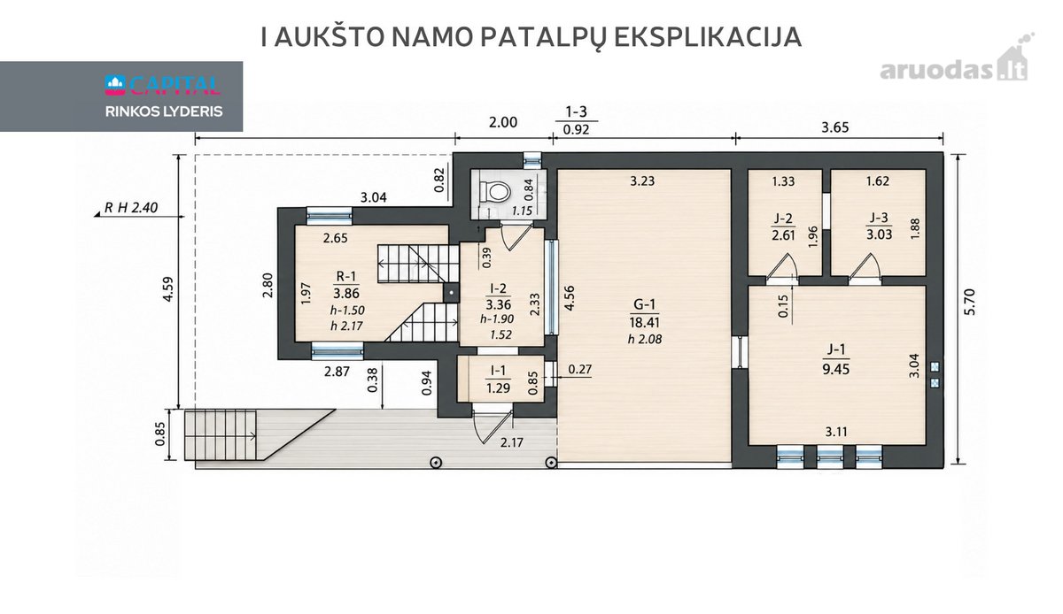 Parduodamas Karkasinis Sodo Namas Su 11,45 A - nuotraukos Nr. 18