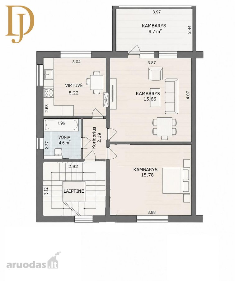 3 Kambarių Butas Grigiškėse - Patogiam - nuotraukos Nr. 13