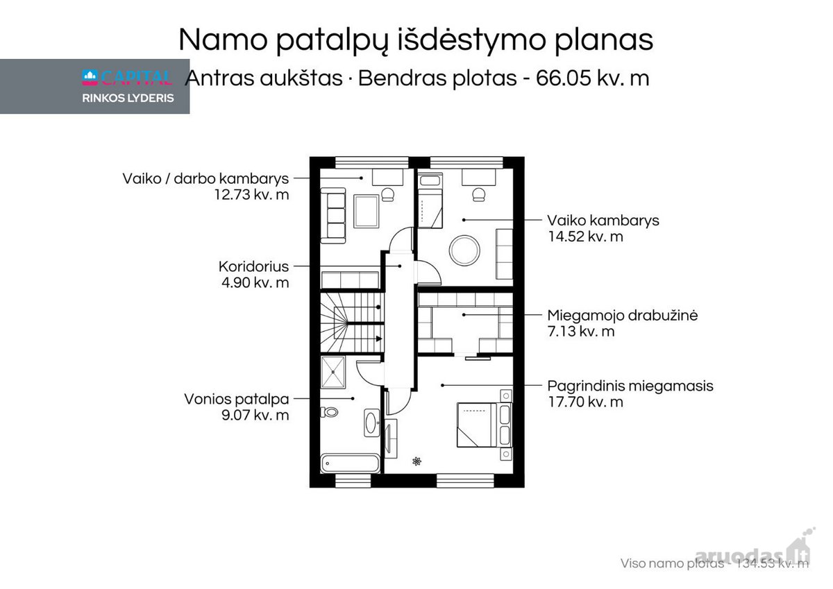Parduodamas Sublokuotas 135 Kv. M Gyvenamasis - nuotraukos Nr. 36