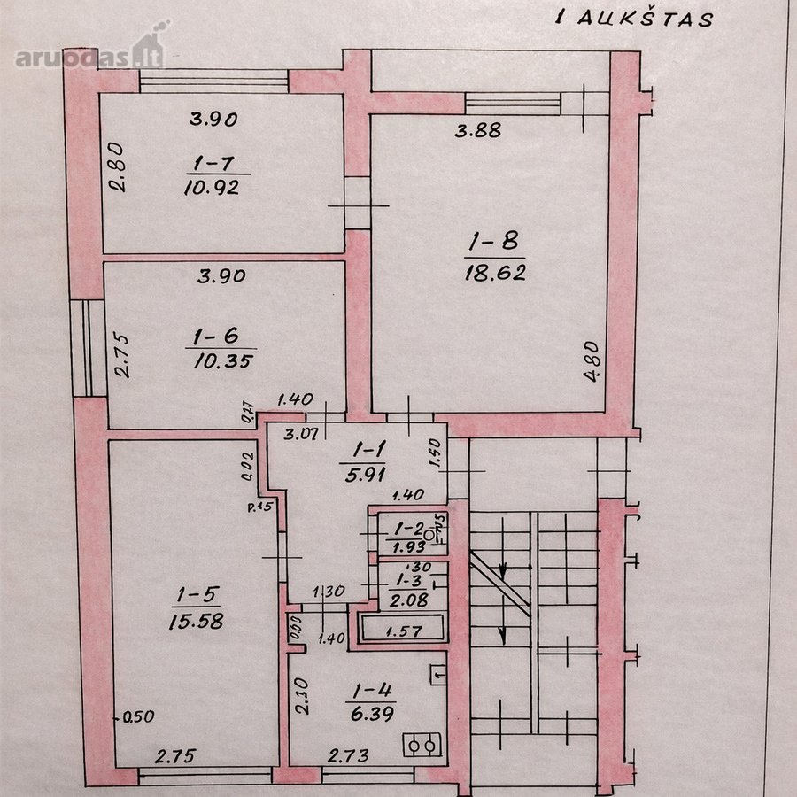 Erdvus 4 Kambarių Butas Strategiškai Vienoje - nuotraukos Nr. 23