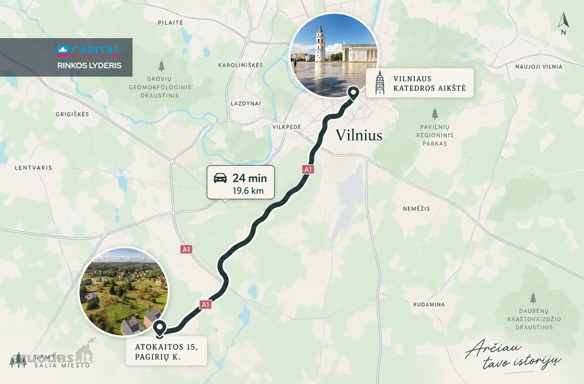 Parduodamas 17,60 Arų Namų Valdos Sklypas - nuotraukos Nr. 16