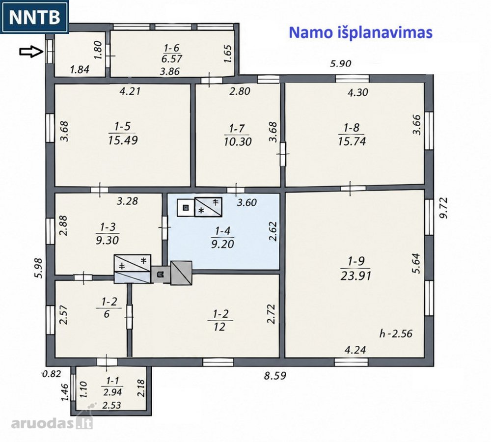 Parduodamas gyvenamasis namas Žemaičių g. - nuotraukos Nr. 23