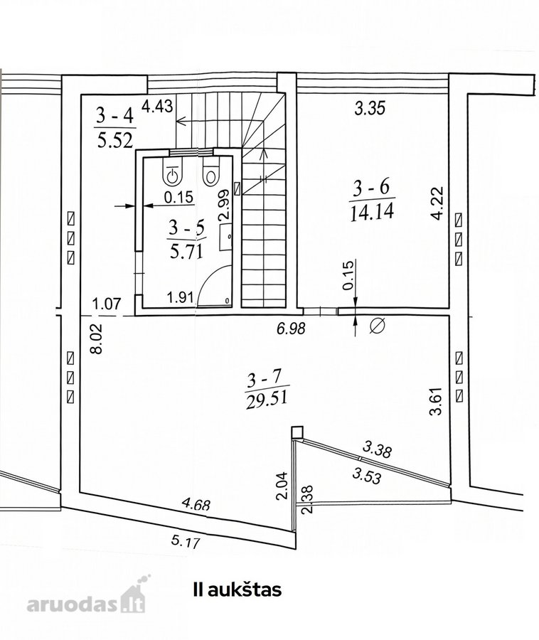 Parduodamas erdvus ir šviesus 110 kv. m - nuotraukos Nr. 16