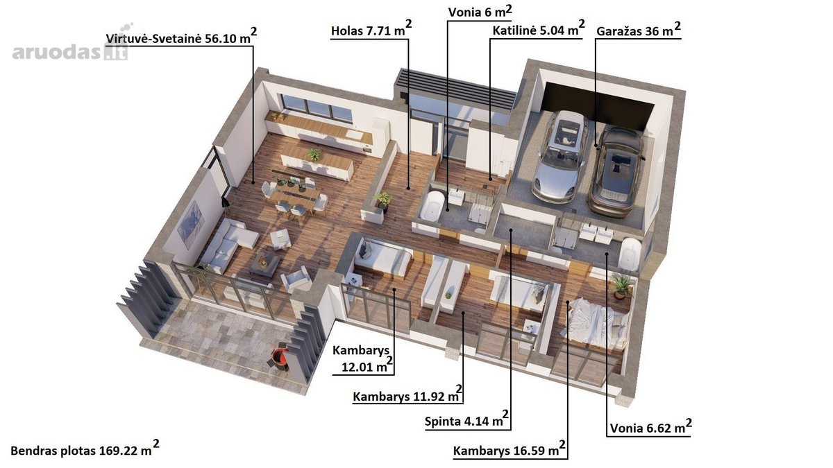 Parduodami Sklypai Su Namų Projektais Ir - nuotraukos Nr. 8