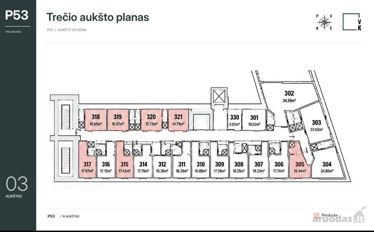 Parduodamas 1 kambario būstas Vilniaus - nuotraukos Nr. 14