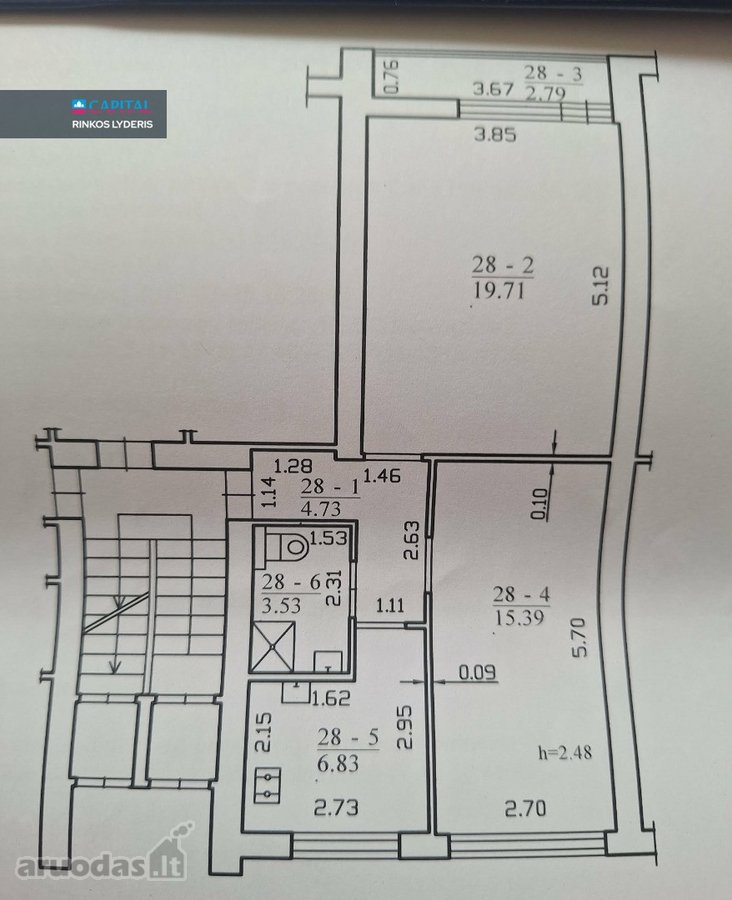 Parduodamas Naujai Suremontuotas 2-jų - nuotraukos Nr. 18