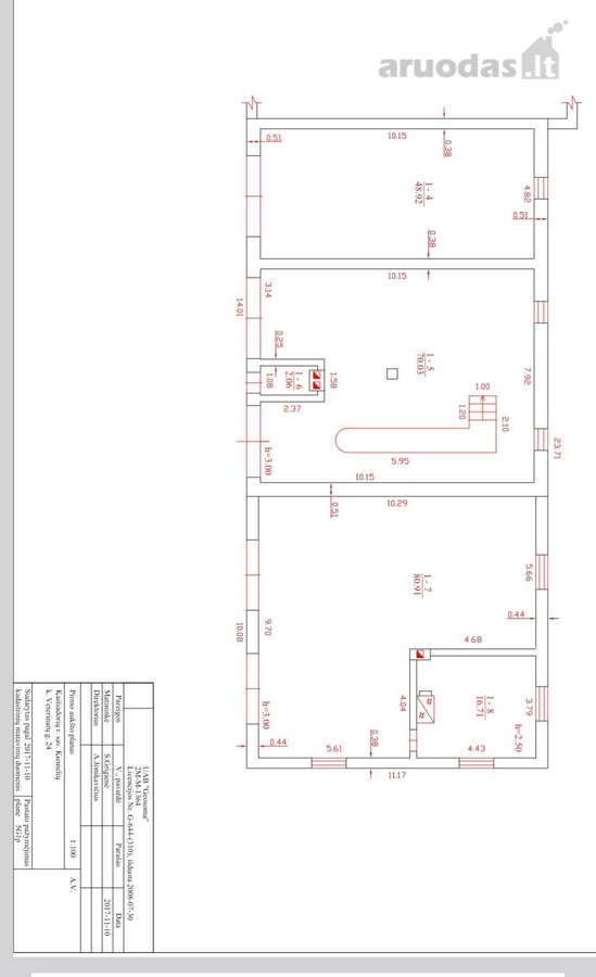 Nuomojamos 132,48 m² garažo patalpos su - nuotraukos Nr. 2