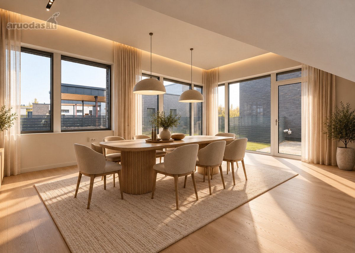 Išskirtinės Architektūros 138 Kv. M Namas - nuotraukos Nr. 9