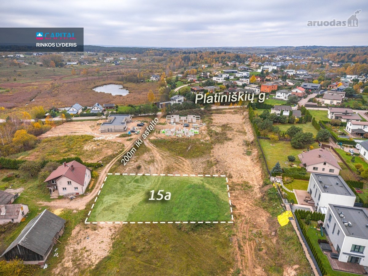 Parduodamas 15 Arų Sklypas Platiniškėse Su - nuotraukos Nr. 2