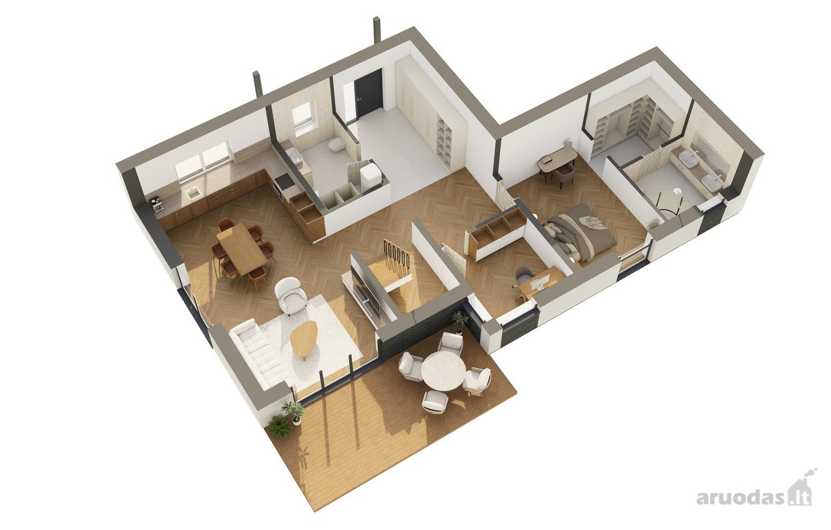 Parduodamas Modernus 160 M² Namas Uždarame - nuotraukos Nr. 4