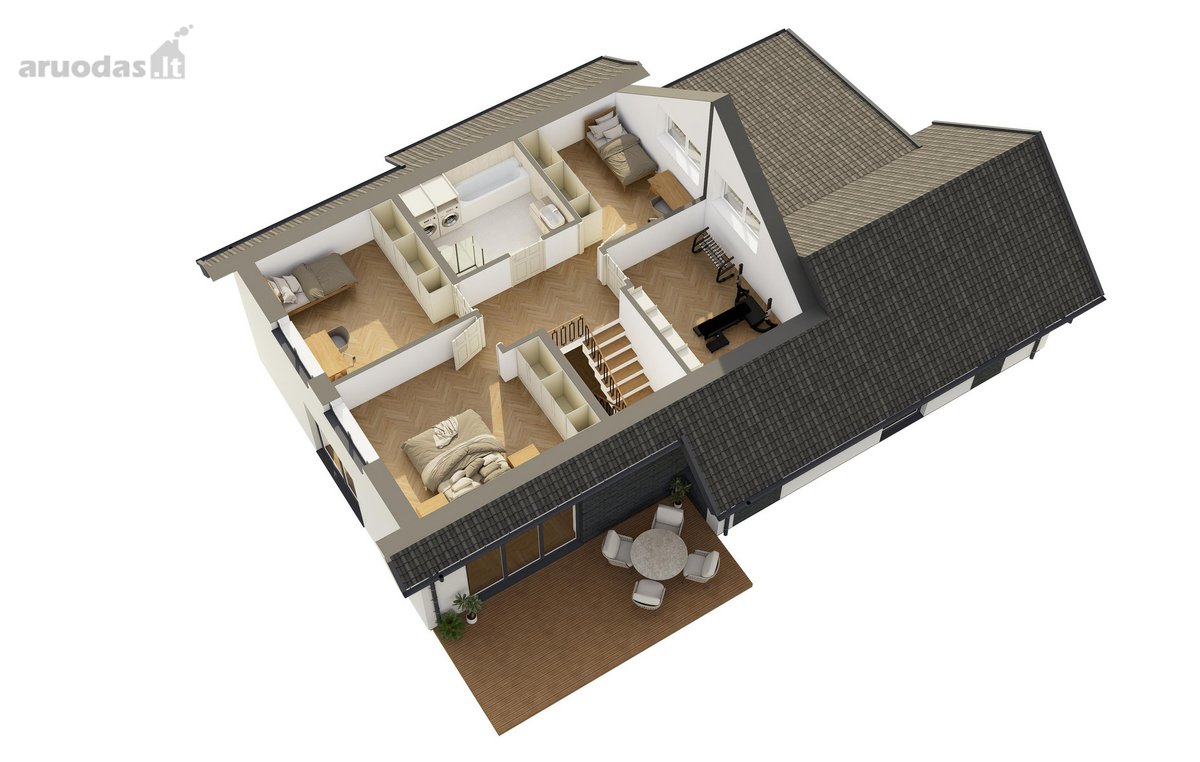 Parduodamas Modernus 160 M² Namas Uždarame - nuotraukos Nr. 5