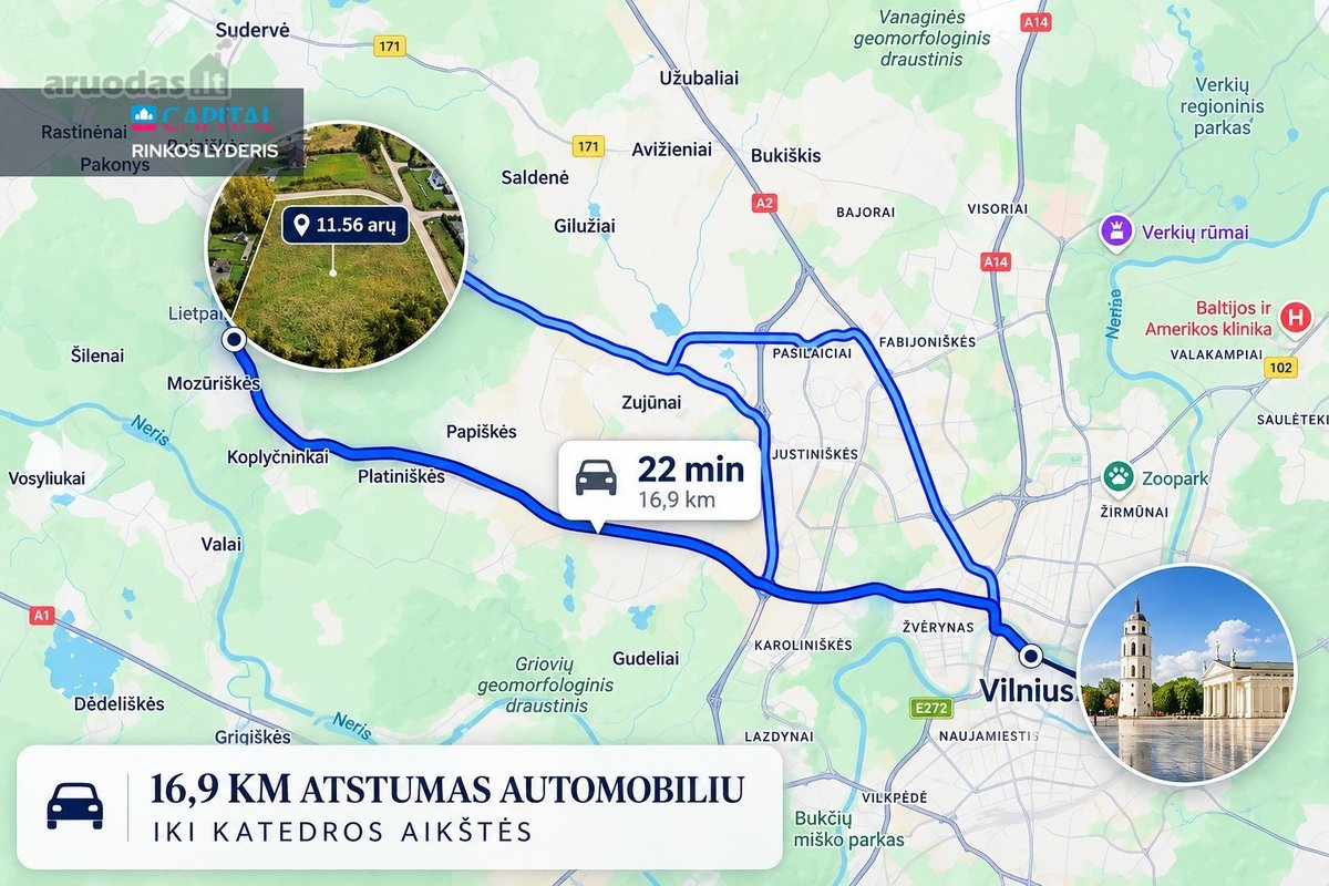 Parduodamas 11,56 Arų Sklypas Rugiagėlių G., - nuotraukos Nr. 11
