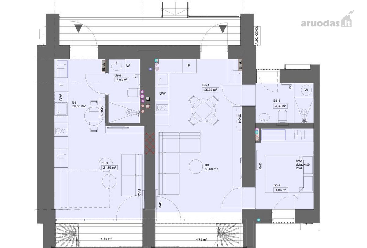 Parduodami Išskirtiniai Apartamentai Su 110 - nuotraukos Nr. 4