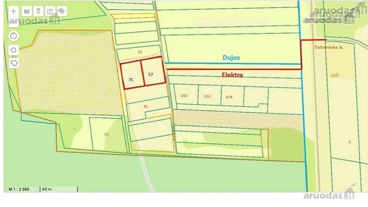 Parduodami 2 žemės sklypai 0,1260 ha ir 0 - nuotraukos Nr. 7