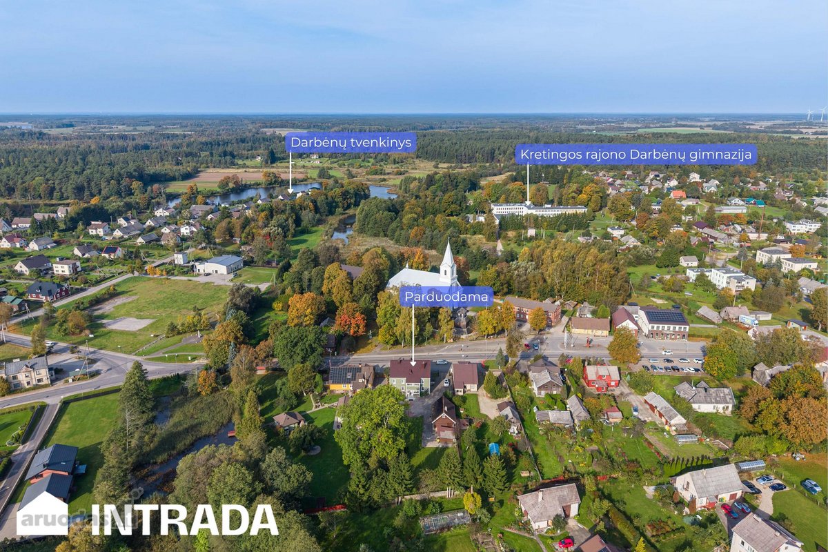 Darbėnų Centre Parduodamas 485,71 M² Pastatų - nuotraukos Nr. 52