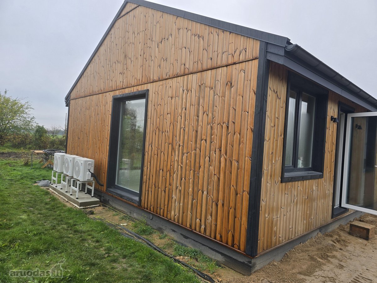 Parduodamas naujos statybos 50m2 karkasinis - nuotraukos Nr. 2