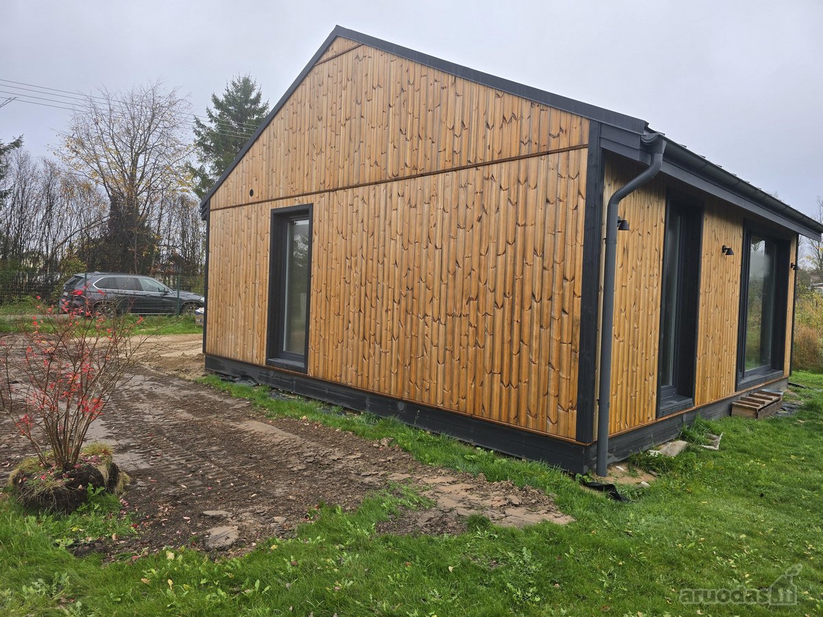 Parduodamas naujos statybos 50m2 karkasinis - nuotraukos Nr. 4