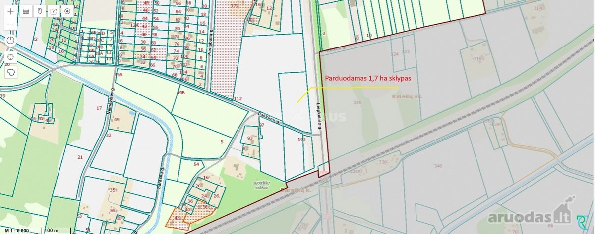 Parduodamas 1,77 Ha Sklypas Vilniuje, Prie - nuotraukos Nr. 5
