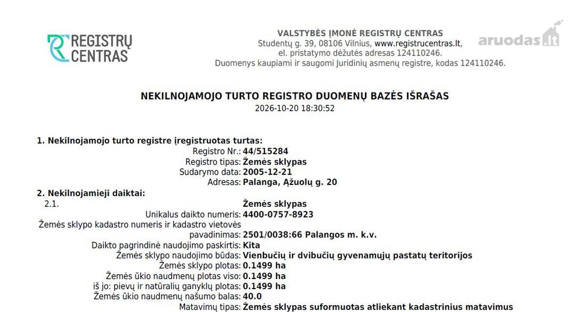 Nuostabus sklypas Jūsų svajonių namui – vos 1 - nuotraukos Nr. 2