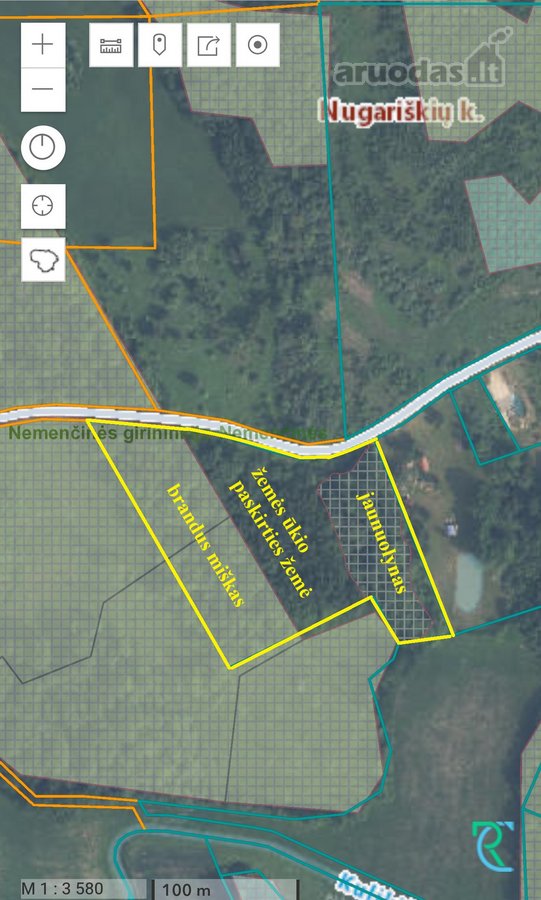 Parduodamas 2,33 ha sklypas su mišku – rami - nuotraukos Nr. 6