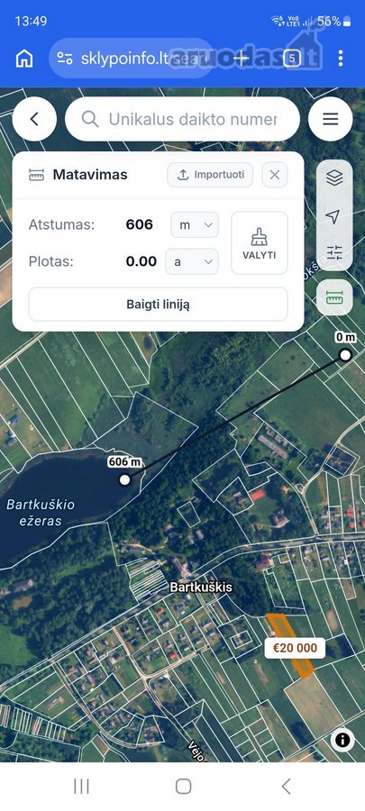 Parduodamas 70,85 A Sklypas Netoli Bartkuškio - nuotraukos Nr. 8