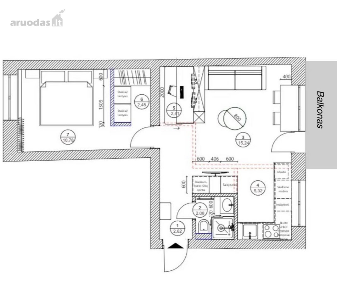 Parduodamas 2 Kambarių Butas Vilijampolėje - - nuotraukos Nr. 17