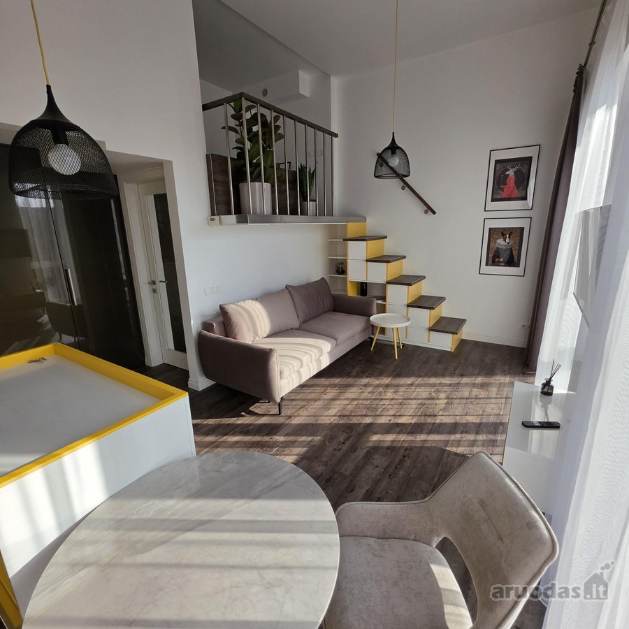 Šviesus, stilingas dviejų lygių loftas - nuotraukos Nr. 9