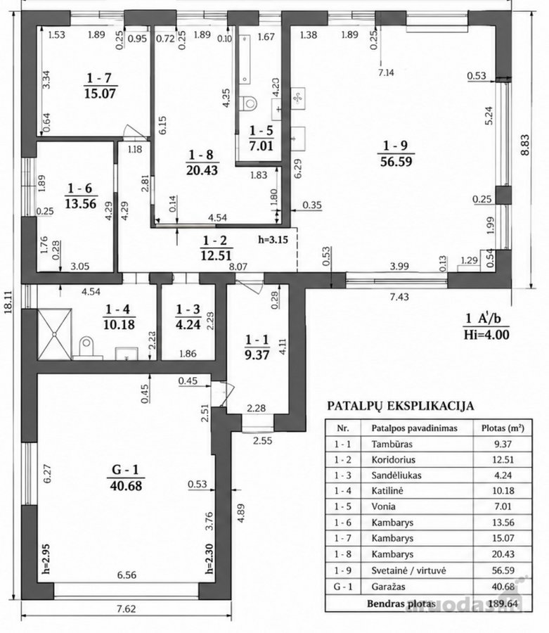 Parduodamas Individualus 4 Kambarių - nuotraukos Nr. 25
