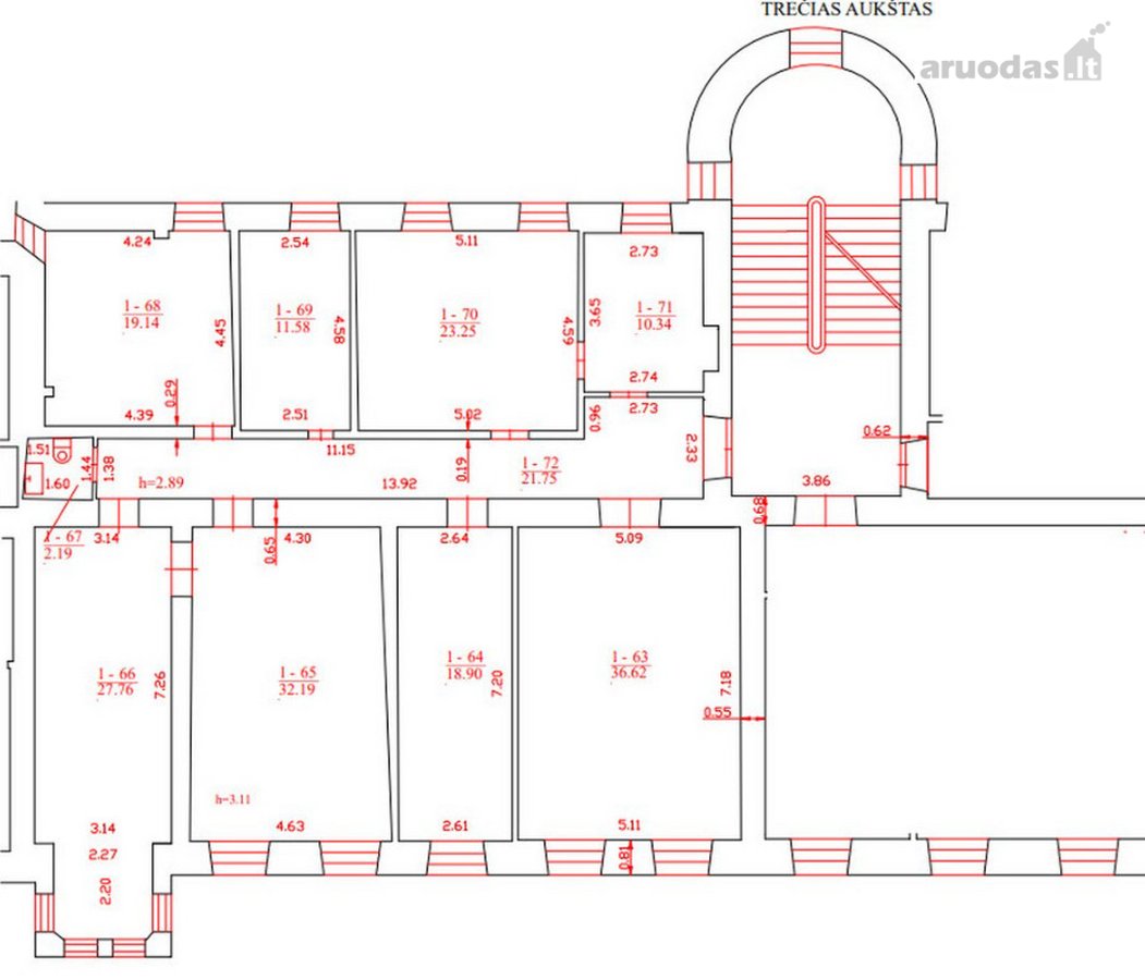Nuomojamos administracinės patalpos Vilniaus - nuotraukos Nr. 9