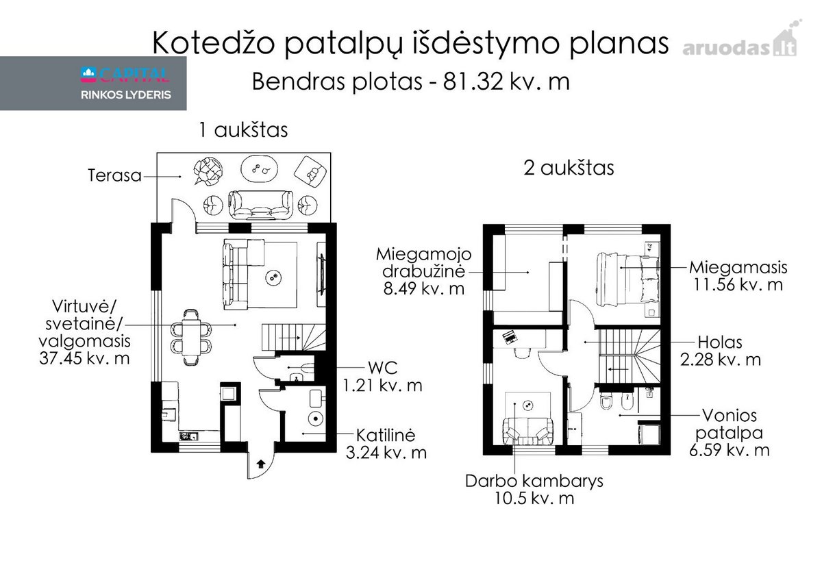 Parduodamas Modernus Ir Funkcionalus A+ - nuotraukos Nr. 21
