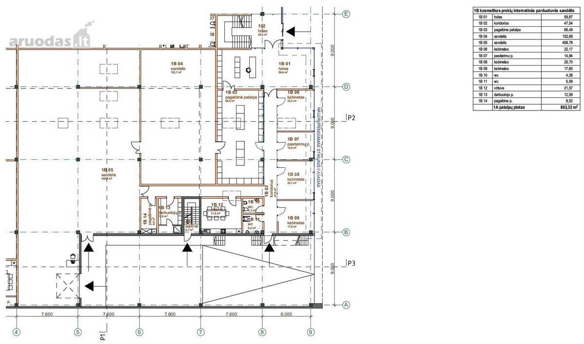 Išnuomojamos 920,60 m² sandėliavimo patalpos - nuotraukos Nr. 10