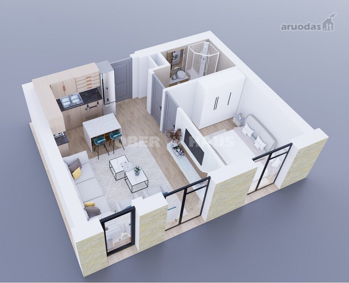 Kaštonų apartamentai – tai naujas, modernus - nuotraukos Nr. 21
