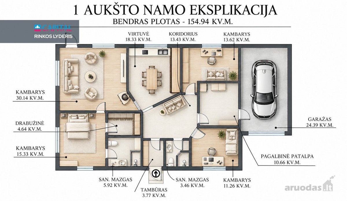 Parduodamas Funkcionalus Ir Pilnai Išpildytas - nuotraukos Nr. 26