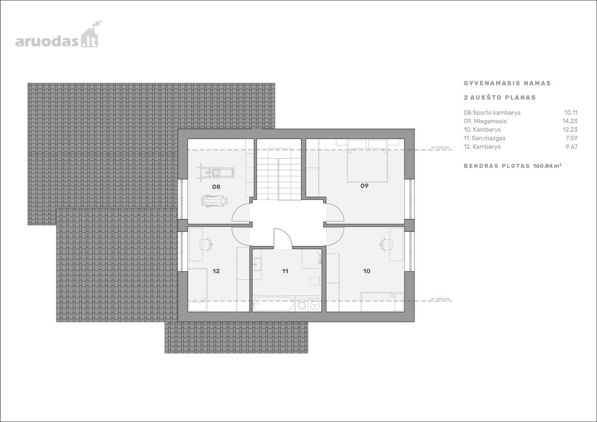 Parduodamas Modernus 160 M² Namas Uždarame - nuotraukos Nr. 7
