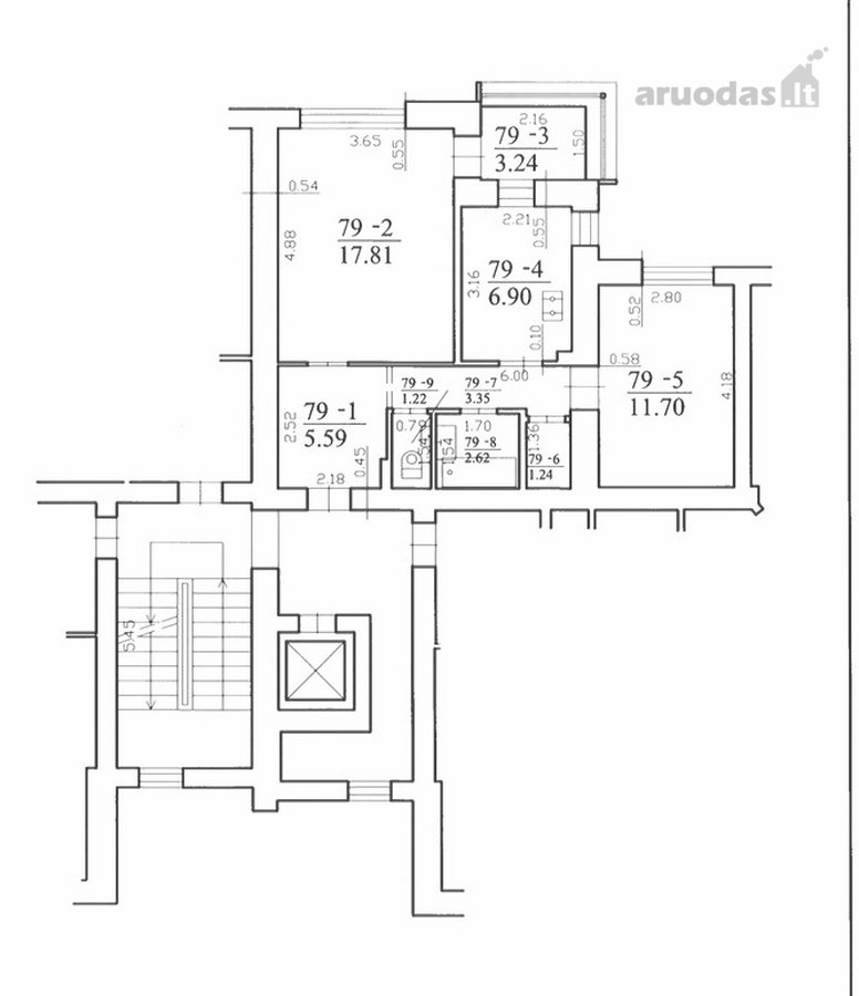 3 kambarių butas su rūsiu - nuotraukos Nr. 14